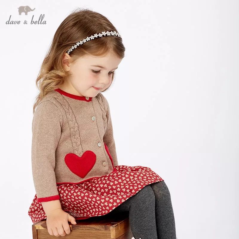 dave & bella ハートポケット ニット ワンピース | millie dave & bella ハートポケット ニット ワンピース | millie