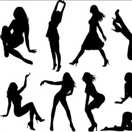 セクシーシルエット素材集