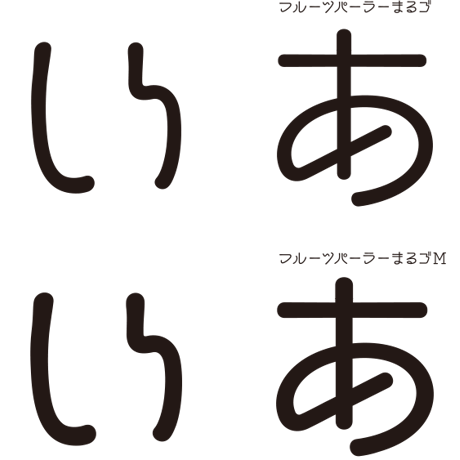 フル−ツパーラー フォント（4フォント収録）