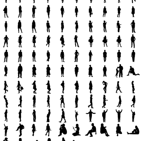 ヒューマンシルエット