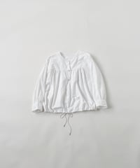 ［ryukicoa］White cotton blouse