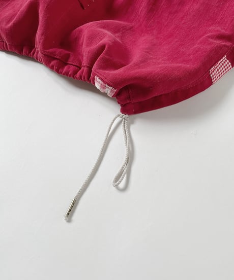 ［ryukicoa］Red cotton apron