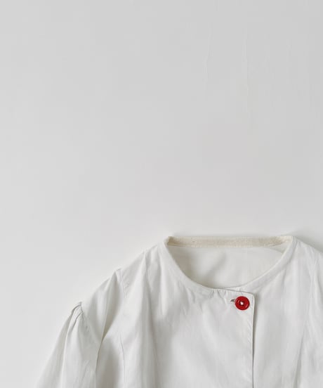 ［ryukicoa］White cotton onepiece