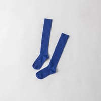 COTTON RIB HIGH SOCKS /  22-24cm Marine