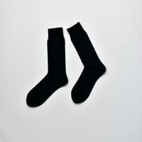 COTTON SOCKS / 22-24cm  Jet black