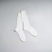 COTTON SOCKS / 22-24cm  Cool white