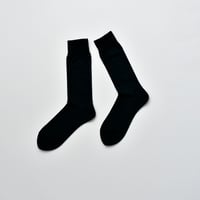 COTTON SOCKS / 25-27cm  Jet black