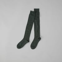 MERINO WOOL HIGH SOCKS / 22-24cm  Ivy green