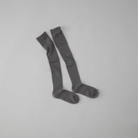 MERINO WOOL RIB HIGH SOCKS / 22-24cm  Elephant