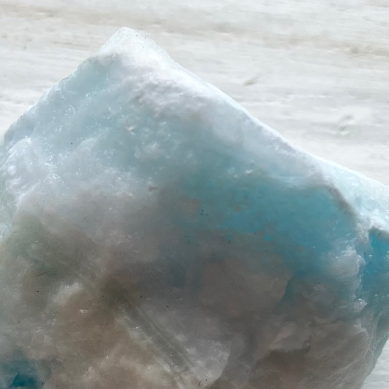深遥様ブルーアラゴナイト原石2キロ以上 波しぶきのブルーアラゴナイト♢ブルーアラゴナイト原石 02 Waby