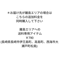 離島エリアでの送料専用アイテム