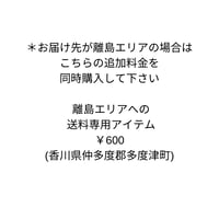 離島エリアでの送料専用アイテム
