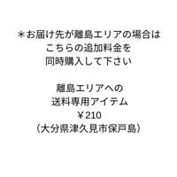離島エリアでの送料専用アイテム