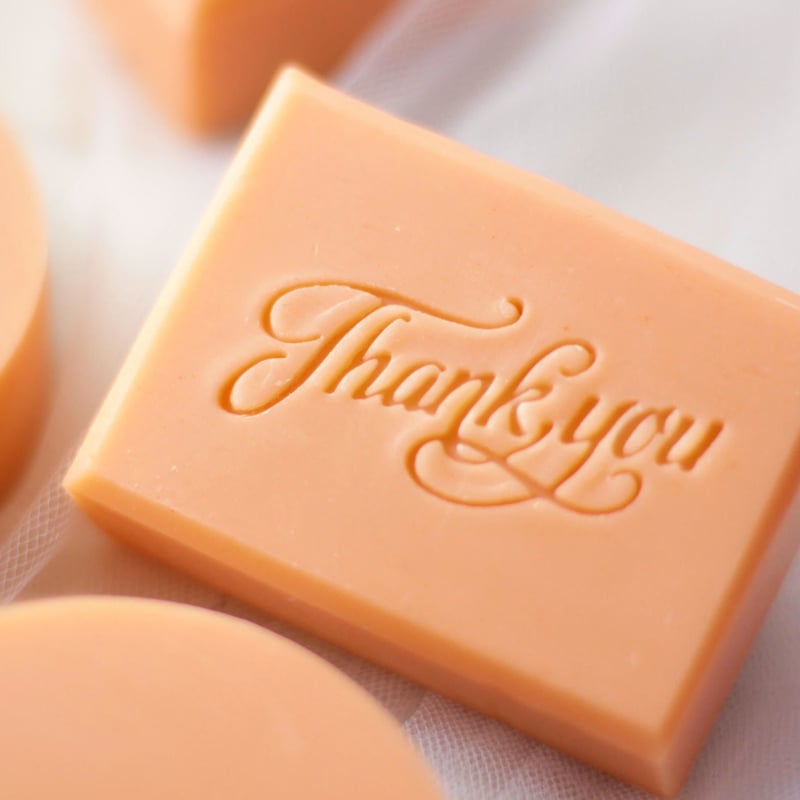 手作り石けん専用 オリジナルアクリルスタンプ | Happy Soaping