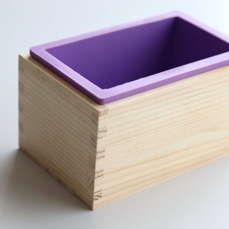 木箱付きシリコンモールド（石けん生地500ｇ）