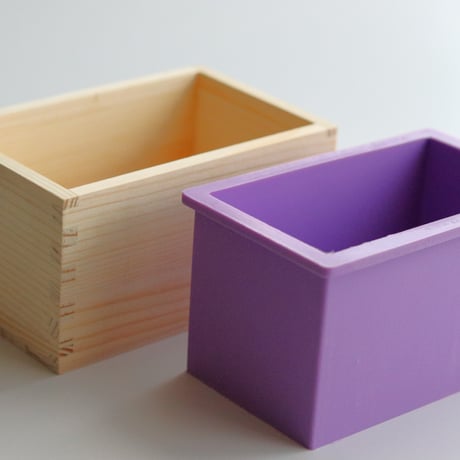 木箱付きシリコンモールド（石けん生地500ｇ）