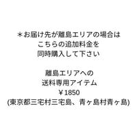 離島エリアでの送料専用アイテム