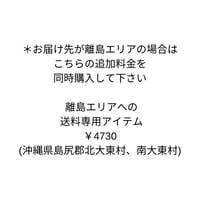 離島エリアでの送料専用アイテム