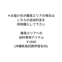 離島エリアでの送料専用アイテム