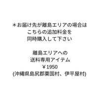 離島エリアでの送料専用アイテム