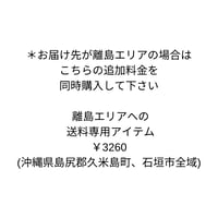離島エリアでの送料専用アイテム