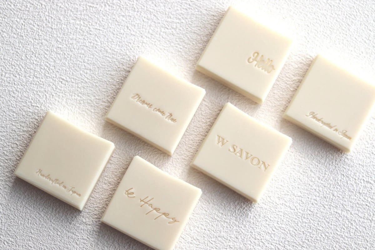 ソープ メイキング用品 溶けて注ぐ ソープスタンプ アクリルスタンプ 手作り石けん専用 オリジナルアクリルスタンプ | Happy Soaping