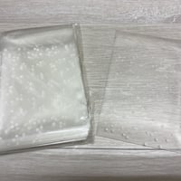 ラッピング用シール付きビニール袋100枚　水玉