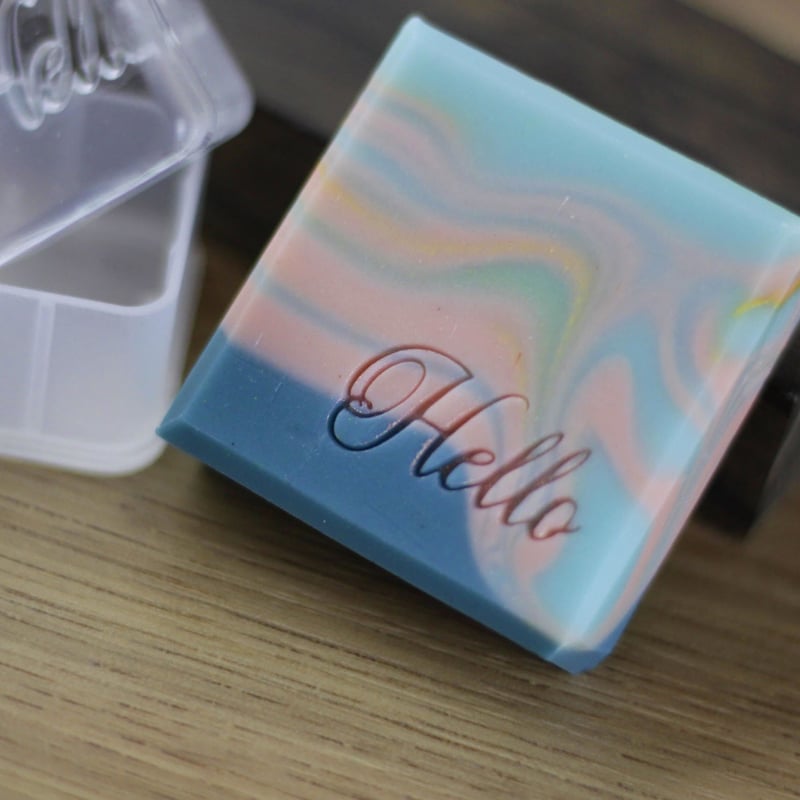 手作り石けん専用 オリジナルアクリルスタンプ | Happy Soaping