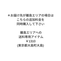 離島エリアでの送料専用アイテム