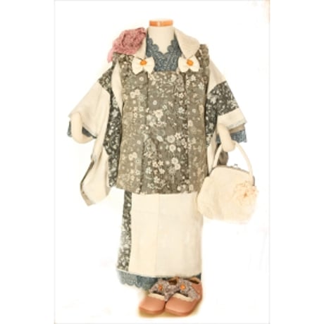 七五三  3歳　着物　被布セット　藤代工房 七五三 3歳 着物 被布セット 藤代工房