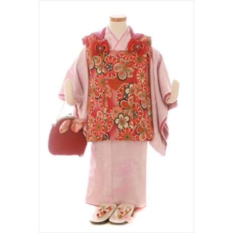 七五三  3歳　着物　被布セット　藤代工房 七五三 3歳 着物 被布セット 藤代工房