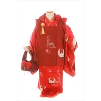 3歳　いちごちゃんセット　赤鶴　被布セット（中古）