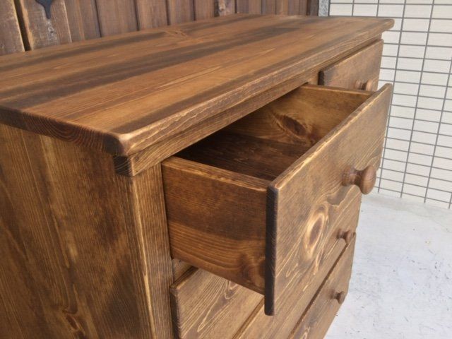 kurashino パイン無垢材　ローチェスト 大川家具】無垢材 ローチェスト 風雅 チェスト 幅1500【設置付き