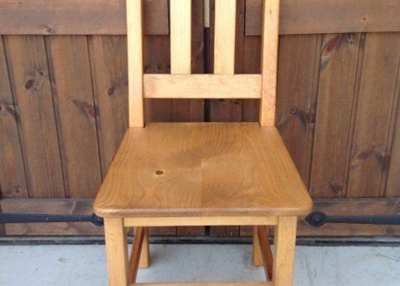 パイン材　チェア　椅子① 無垢ダイニングチェア｜パイン材椅子座面高さ42cm｜パイン