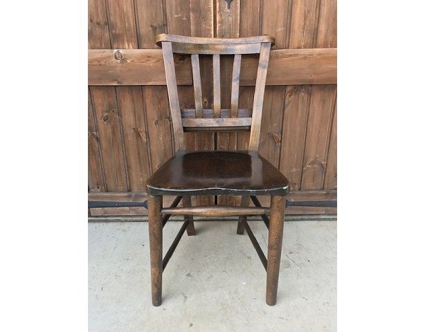 D766◇ロイズアンティークスチャーチチェアーパイン材レトロ英国