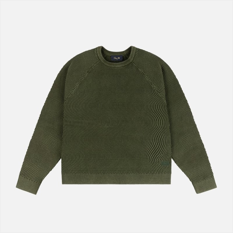 DIME MTL Wave Knit Sweater PINE | F.U. GENERAL