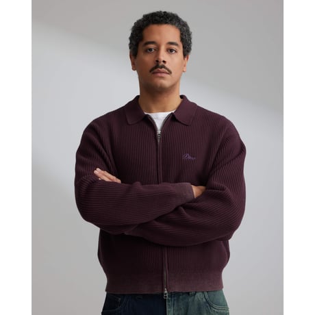 Dime MTL Double Zip Knit Tan