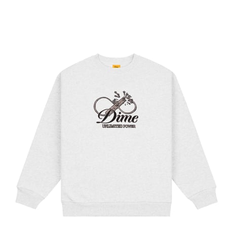 DIME mtl Cursive Power Crewneck ASH