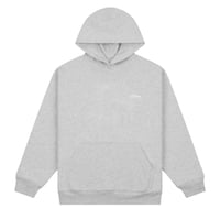 DIME MTL CURSIVE SMALL LOGO HOODIE HEATHER GRAY