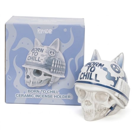 RIPNDIP Born To Chill Ceramic Incense Holder (Indigo)