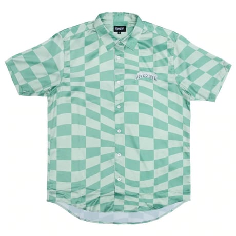 RIPNDIP Checked Short Sleeve Button Up (Olive/Pine)