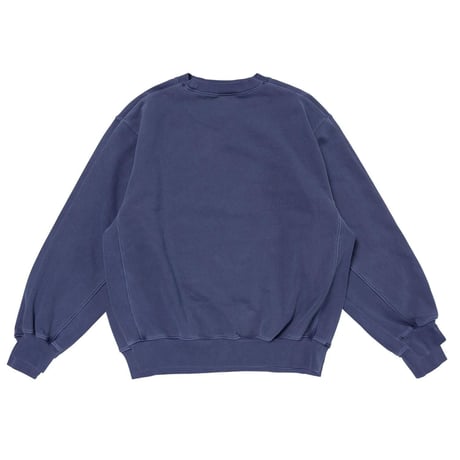 LQQK STUDIO WASHED FLEECE CREWNECK NAVY