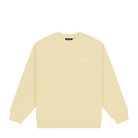 DIME MTL CURSIVE SMALL LOGO CREWNECK CLOUD CREAM