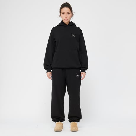 DIME mtl Classic Small Logo Hoodie BLACK