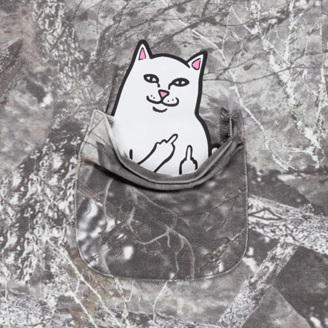 RIPNDIP LORD NERMAL CROPPED POCKET TEE (NERM TREE CAMO)