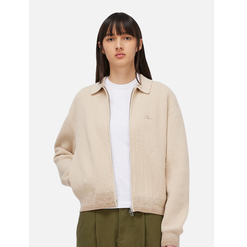 Dime MTL Double Zip Knit Tan | F.U. GENERAL STO