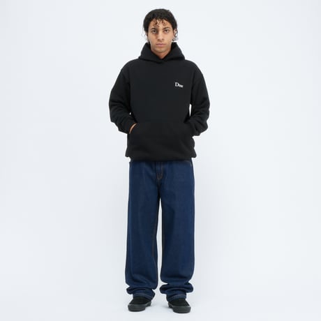 DIME mtl Classic Small Logo Hoodie BLACK