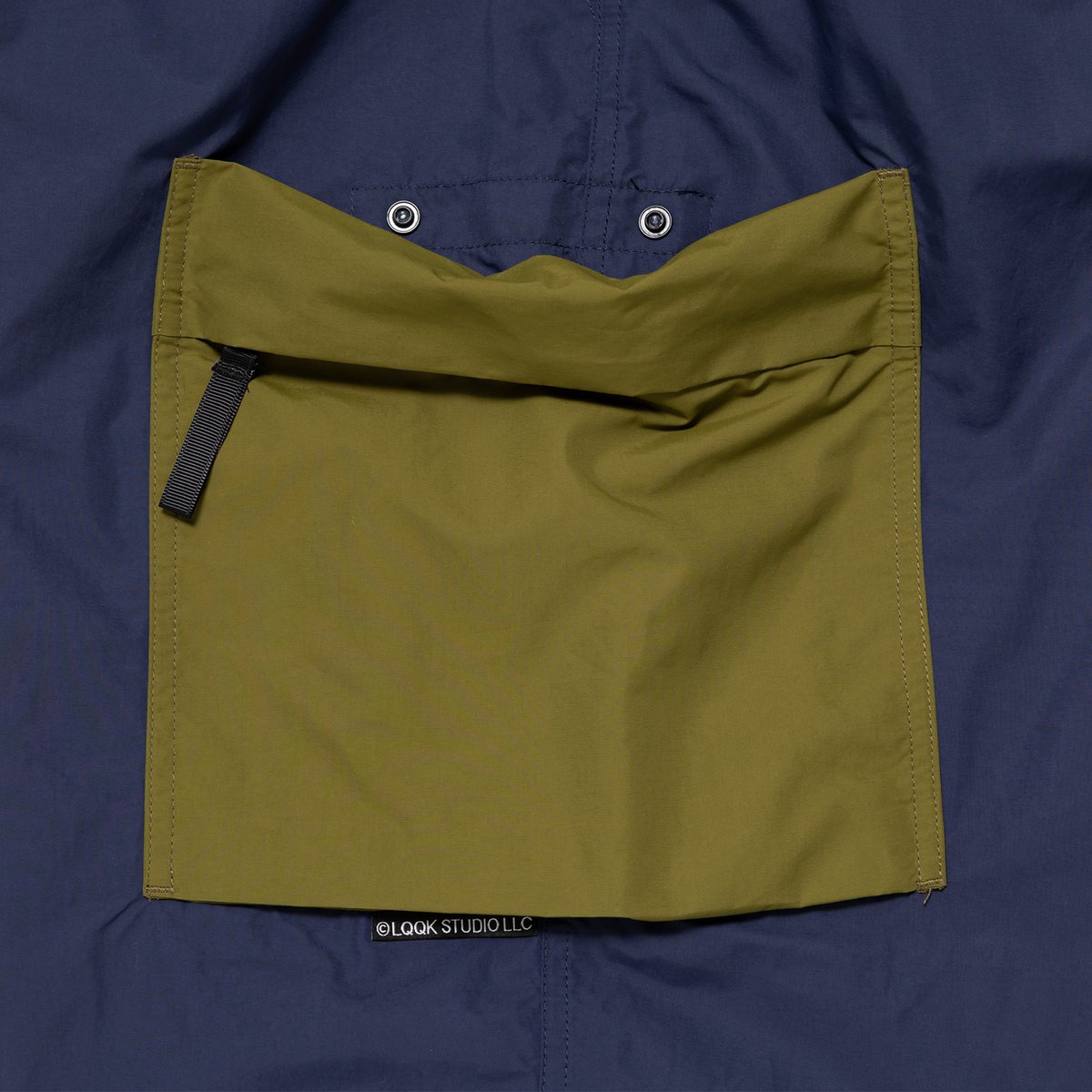 LQQK STUDIO NYLON CARGO PANTS NAVY GREEN | F.U.
