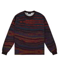 DIME mtl Brushstroke Ls Shirt BORDEAUX