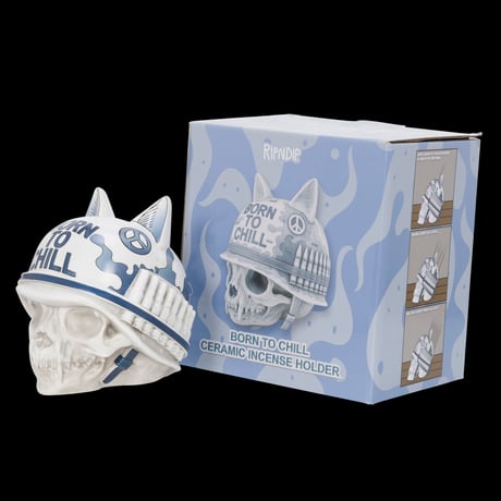 RIPNDIP Born To Chill Ceramic Incense Holder (Indigo)